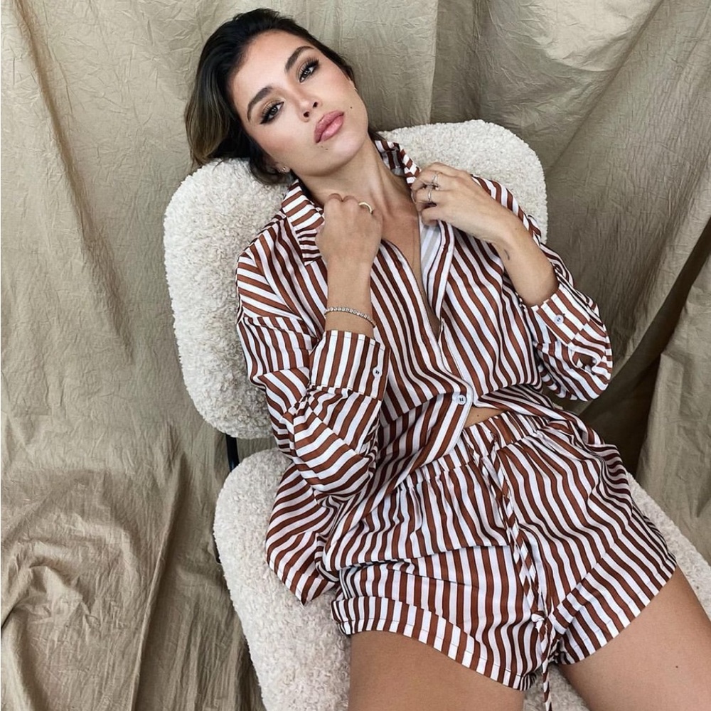 Starlow Striped Shorts Set (Small)